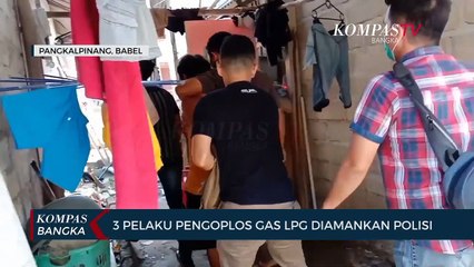 Tiga Pelaku Pengoplos Gas LPG Diringkus Polisi