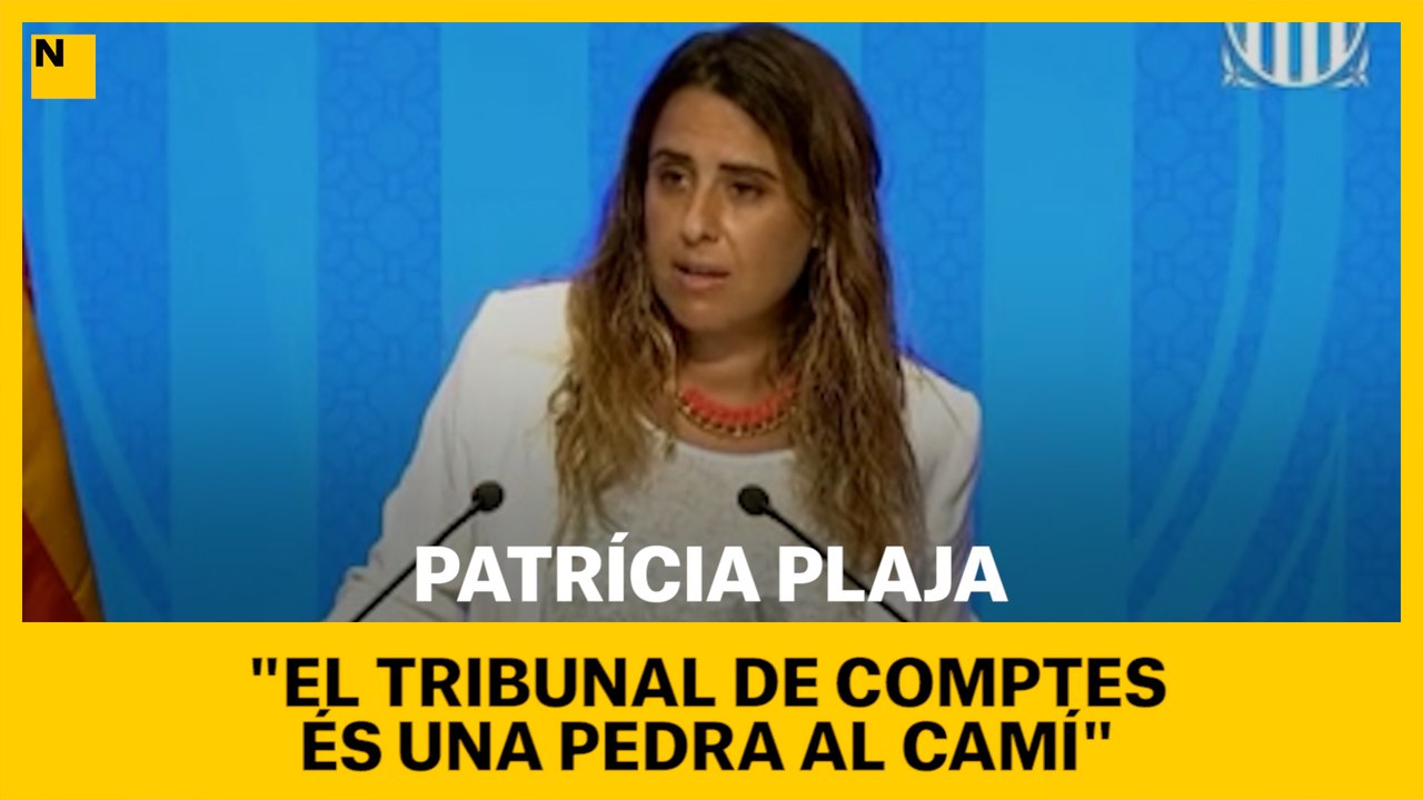 Patrícia Plaja diu que el Tribunal de Comptes és una nova pedra en el camí