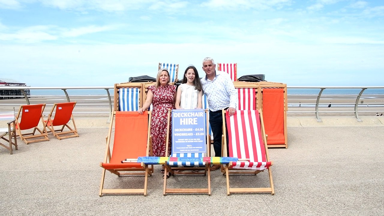 Deckchairs return to Blackpool beach