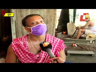 Puri Rath Yatra | Ironsmith Servitors Engaged In Making Parts Of Chariots