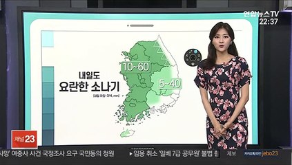 [날씨클릭] 내일도 소나기 계속…주말 전국 비