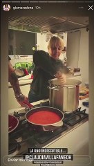 ¡Poné los fideos que estamos todos! El operativo "blanqueo" de Gianinna y Osvaldo con la "Tata" incluida