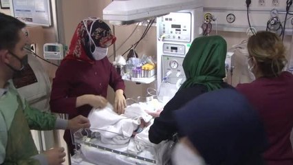 GAZİANTEP - Suriyeli ailenin üçüz bebek sevinci