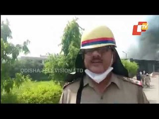 Fire Breaks Out In A Wax Factory In Moradabad