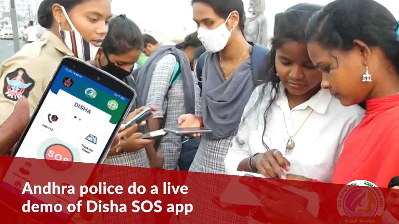 Andhra police do a live demo of Disha SOS, encourage women to download the app