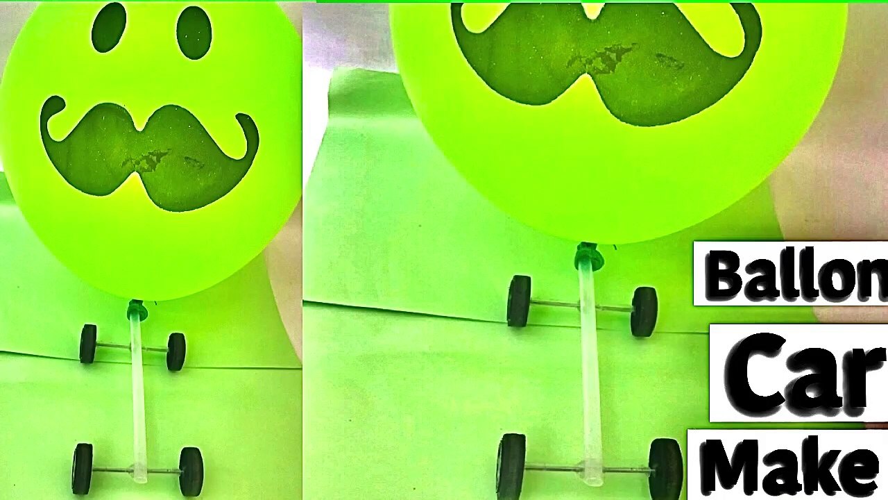 How to make Balloon car | very simple make car