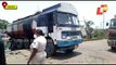 Paradip - Oil Tanker Meets With Accident, Spills Oil On Road