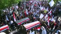Iraq-Syria Airstrikes - Funeral For Fighters Killed at Border Held in Baghdad