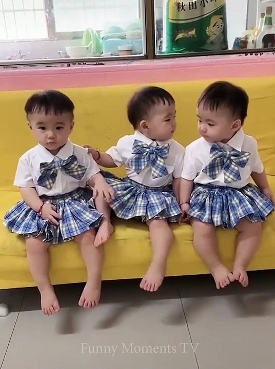 When You Have Three Cute Naughty Kids #11 - Funny Baby Video  - Tik Tok Compilation