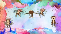 5 Scimmiette - Canzoni Per Bambini - Cinque scimmiette che saltano - Filastrocche Per Bimbi Piccoli