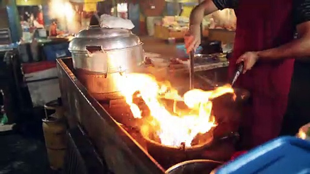 Cooking Fried Rice In A Work