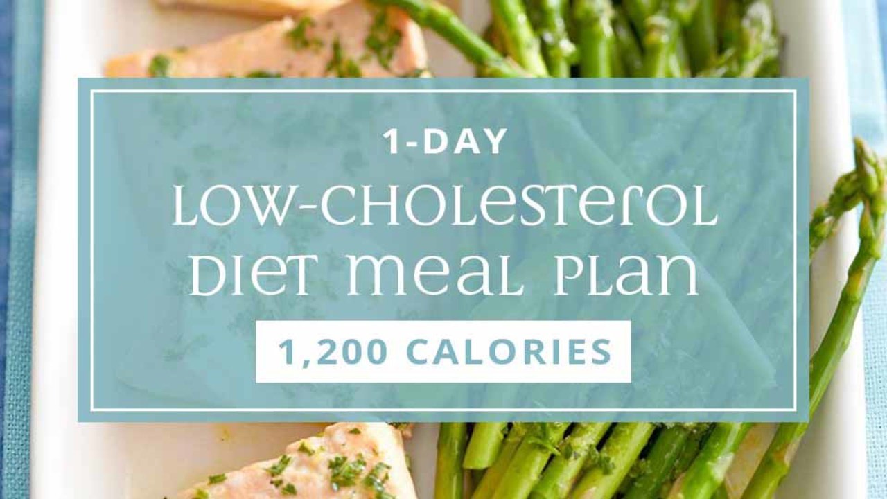 1-Day Low-Cholesterol Diet Meal Plan: 1,200 Calories