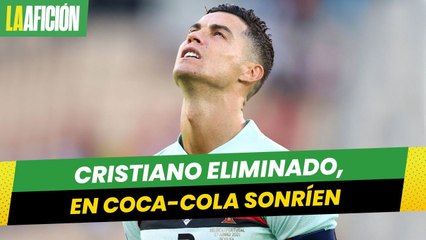 En Coca-Cola sonríen; memes de Cristiano Ronaldo eliminado en la Eurocopa (1)