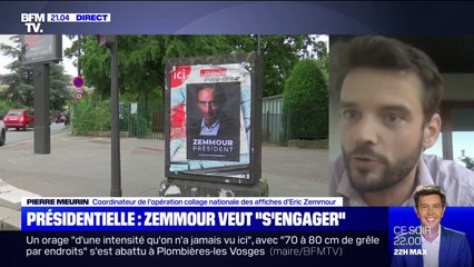Pierre Meurin explique comment s'est mise en place la campagne d'affichage en faveur d'une candidature d'Eric Zemmour
