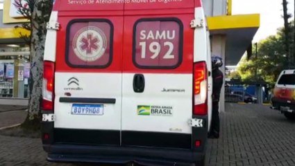 Homem se lesiona durante o trabalho e é socorrido pelo Samu no Centro