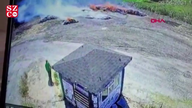 Bursa’da, Kent Hali’nde yakılan ateş ormanlık alana sıçradı; O anlar kamerada