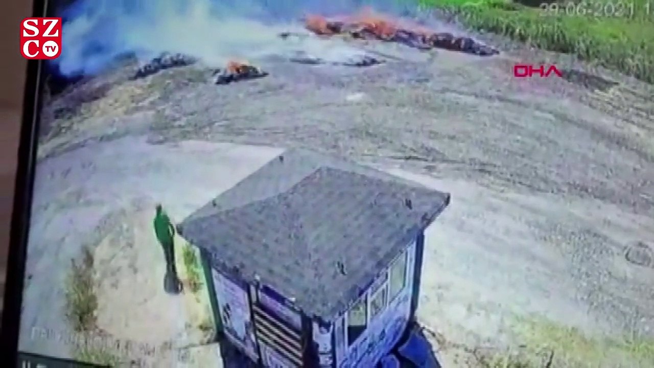 Bursa’da, Kent Hali’nde yakılan ateş ormanlık alana sıçradı; O anlar kamerada