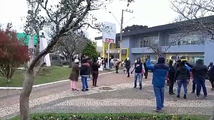Serra de SC registra neve durante a tarde pelo segundo dia consecutivo