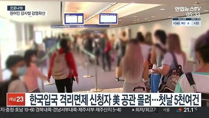한국입국 격리면제 신청자 美 공관 몰려…첫날 5천여건