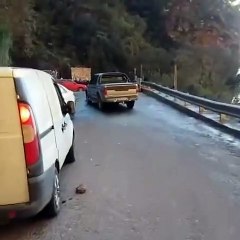 Vídeo mostra gelo na pista em Serra de SC