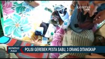Polisi Gerebek Pesta Sabu dan Tangkap 3 Orang Tersangka