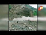 Massive Landslide at Tehri Garhwal In Uttarakhand | NH-58 Closed Near Byassi