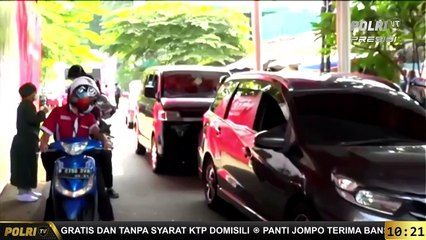 Vaksinasi Covid-19 di Gerai Presisi Polres Metro Jakarta Selatan