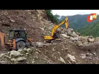 Heavy Rain Induced Landslide Halts Major Construction Works In Uttarakhand