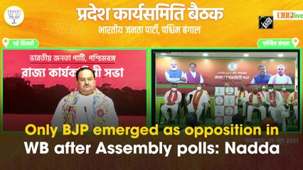 Only BJP emerged as opposition in WB after Assembly polls: J P Nadda