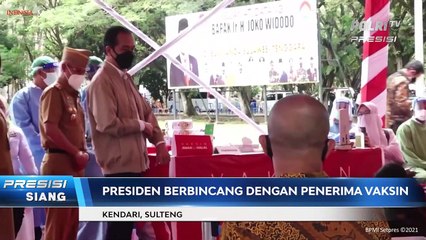 Presiden Tinjau Vaksinasi Covid-19 di Kendari