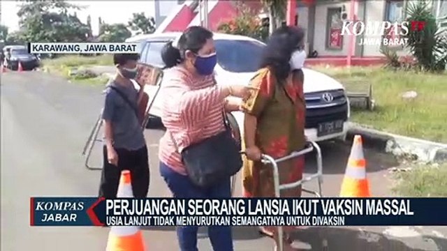 Kisah Perjuangan Seorang Lansia Divaksin