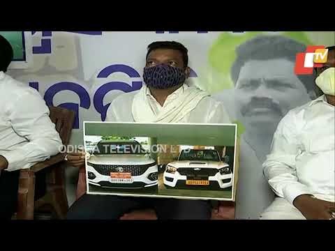 Congress Leader Pradeep Majhi Holds Press Meet In Malkangiri On Tender Fixing Corruption