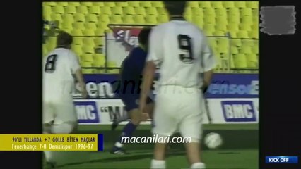 Fenerbahçe 7-0 Denizlispor [HD] 25.05.1997 - 1996-1997 Turkish 1st League Matchday 34
