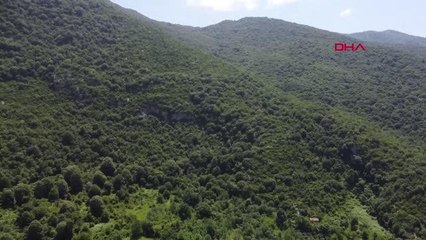 BARTIN DAĞDAN DÜŞEN KAYA, KÖYLÜLERİ KORKUTTU
