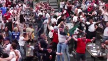 England fans celebrate stunning 2-0 victory against Germany