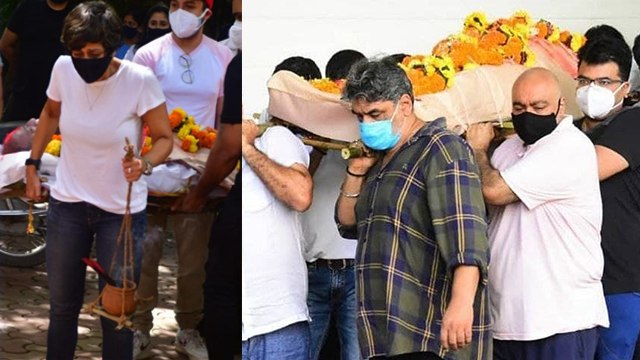 Mandira Bedi के Husband Raj Kaushal के Last Rites का Video,आंखों में दिखा पति के खोने का दर्द