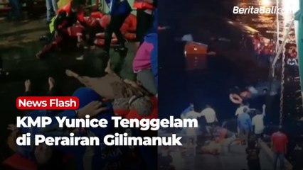 KMP Yunice Tenggelam di Perairan Gilimanuk