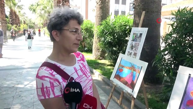 - 10 yaşındaki Dila'dan resim sergisi- Sinop'ta 7 yaşında resme başlayıp 10 yaşında ilk sergisini açtı