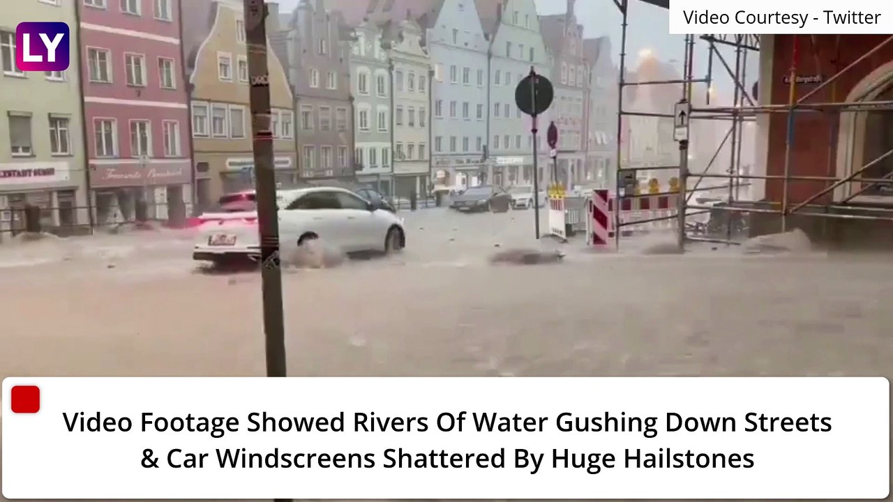 Germany Sees Flash Floods As Heavy Rain And Thunderstorms Lash Southern Parts Of The Country