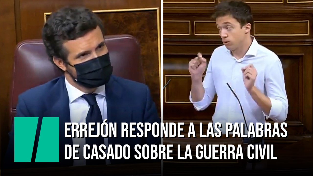 Errejón responde a las palabras de Casado sobre la Guerra Civil: "Un demócrata lo debería tener claro"