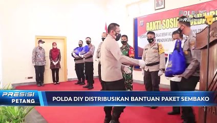 Polda DIY Dsitribusikan Bantuan Paket Sembako