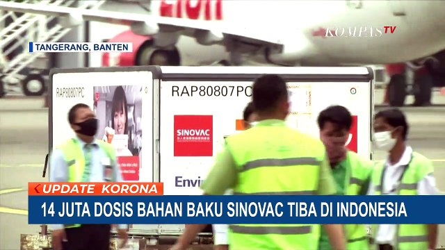 14 Juta Dosis Bahan Baku Vaksin Sinovac Tiba di Bandara Soetta