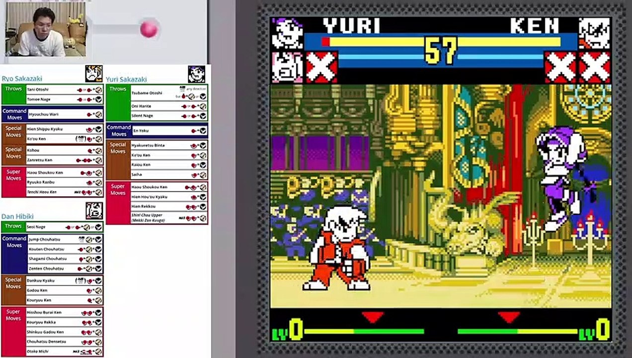 (NeoGeo Pocket Color) SNK vs. Capcom MotM - 29 - Team Mode - Mighty Trio - Lv Gamer pt2