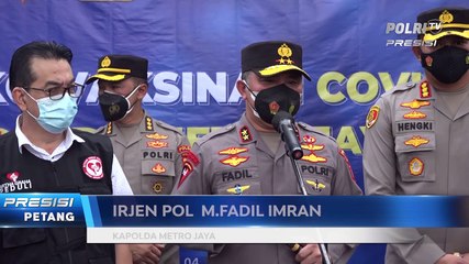 Kapolda Metro Jaya Tinjau Pelaksanaan Vaksinasi Covid-19 di Hotel Borobudur