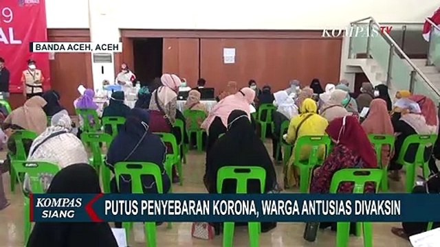 Angka Vaksinasi Meningkat, Warga Aceh Tunjukan Antusiasme Ikut Vaksinasi Covid-19 Massal!