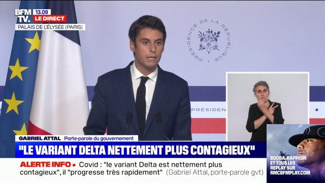 Gabriel Attal: Chaque vaccination est une protection contre la 4e vague
