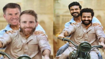 David Warner Shares Morphed RRR Poster | Oneindia Telugu