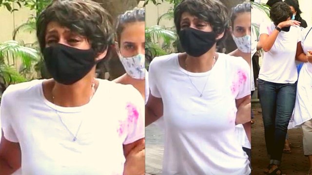 Mandira Bedi पति Raj Kaushal के जाने के बाद रोते रोते लगी लड़खड़ाने, photo viral | FilmiBeat