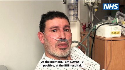 A Covid-19 vaccine refuser says he "stared death in the eyes" as he lay gasping for breath in hospital after catching the virus - and has urged Brits to get the jab