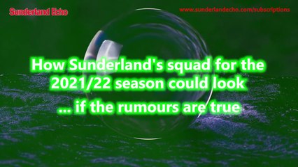 How Sunderland's squad for the 2021/22 season could look - if the latest transfer rumours are true